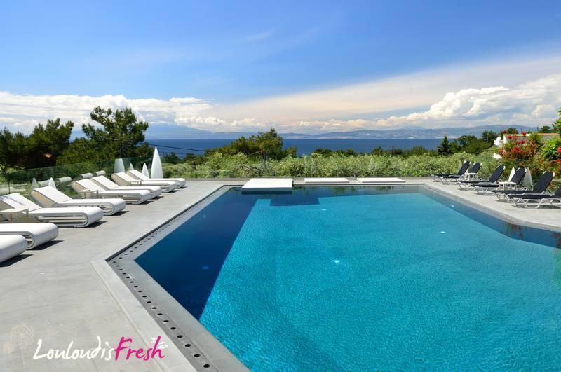 Louloudis Fresh-Adults Only Aparthotel Skala Rachoni  Bagian luar foto